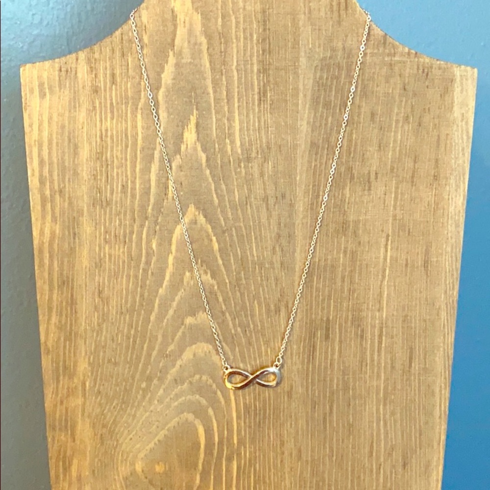 Silver Infiniti necklace